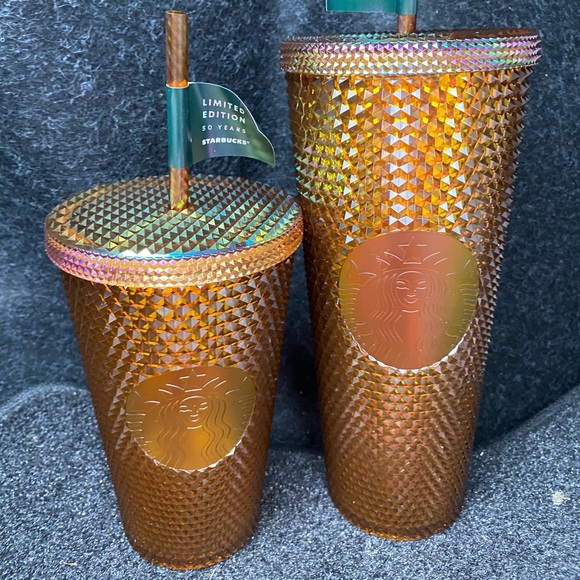 2 starbucks tumblers